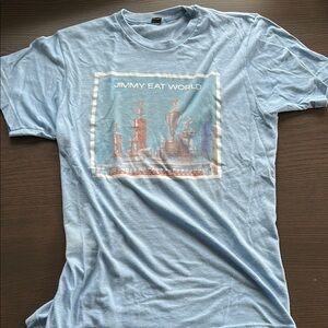 Blue Graphic Jimmy Eat World T-Shirt